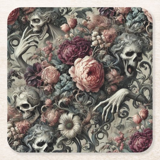 The End of Slumber – Gothic Victorian Kartonnen Onderzetters (Voorkant)