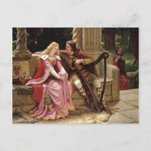 The End of the Song by Edmund Leighton, c. 1902 Briefkaart