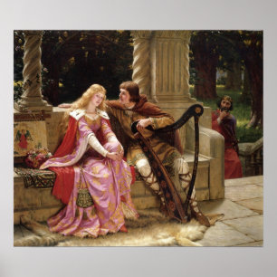 The End of the Song by Edmund Leighton, c. 1902 Poster