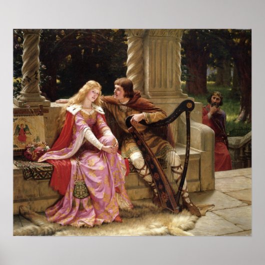 The End of the Song by Edmund Leighton, c. 1902 Poster (Voorkant)