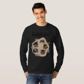 The endless cycle of misery lazy cat t-shirt (Voorkant volledig)