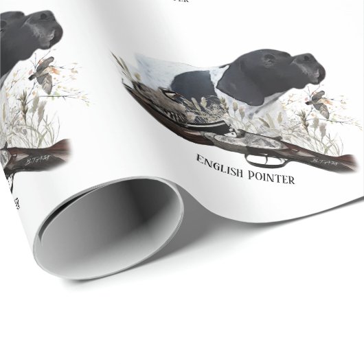 The English Pointer Cadeaupapier (Rol Hoek)