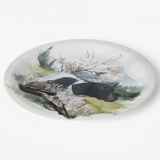 The English Pointer Papieren Bordje (Gekanteld)