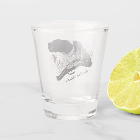 The English Pointer Shot Glas (Achterkant)