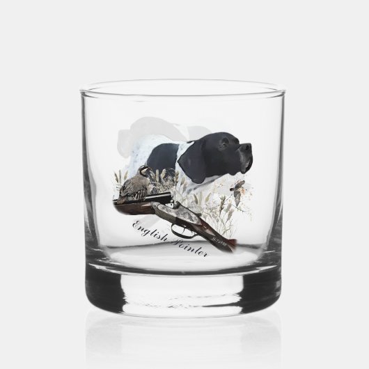 The English Pointer Whisky Glas (Voorkant)