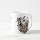 The English Setter Portrait , art Coffee Mok (Voorkant rechts)