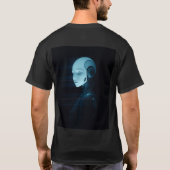 The Enigma of the Android: A Cyberpunk Vision T-shirt (Achterkant)