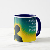 'The Enlightened Wezens Club' 11 oz Coffee Mok (Voorkant rechts)