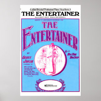 The Entertainer by Scott Joplin Poster