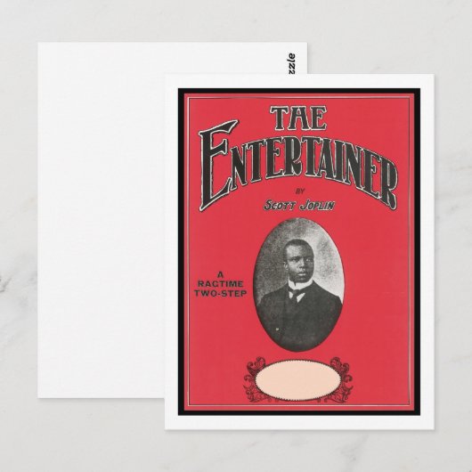 The Entertainer Scott Joplin Songbook Cove Briefkaart (Voorkant / Achterkant)