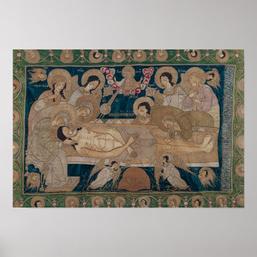 The Entombment, Moskouse School, 1678 Poster (Voorkant)