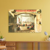 The Entrance to the Tower of the Winds, Athene, fo Canvas Afdruk (Insitu (Woonkamer))