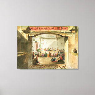 The Entrance to the Tower of the Winds, Athene, fo Canvas Afdruk