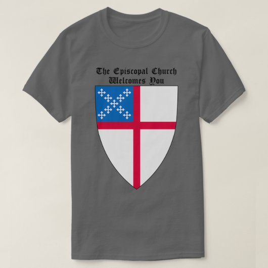 The Episcopal Church Shield with Welcomes You T-shirt (Design voorkant)