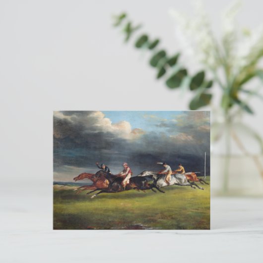 The Epsom Derby, 1821 Briefkaart (Staand voorkant)