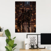 The Equestrian | Gothic Circus Fine Art Poster (Thuiskantoor)
