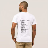 "The Erdo" Limoen Credo Mannen T-Shirt (Achterkant volledig)