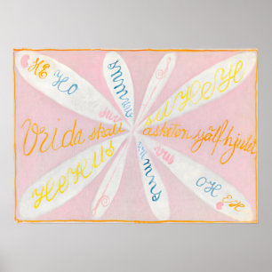 The Eros Series, nr. 5 door Hilma af Klint Poster