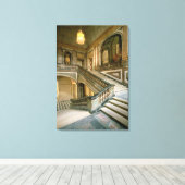 The Escalier de la Reine (Queen's Staircase) 1680 Canvas Afdruk (Insitu (Houten vloer))