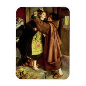 The Escape of a Heretic, 1559, 1857 (oil on canvas Magneet (Verticaal)