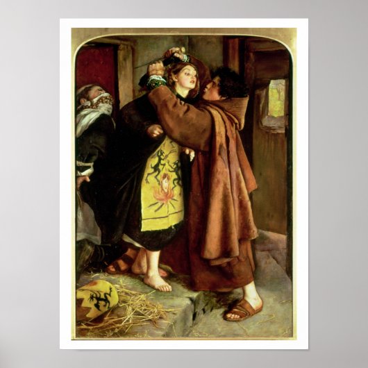 The Escape of a Heretic, 1559, 1857 (oil on canvas Poster (Voorkant)