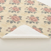 The essence of blooming grace pattern sherpa deken (3/4)