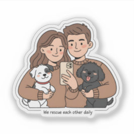 The Eternal Bond Koppel & Huisdier Overvloed Colle Sticker