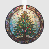 The Eternal Evergreen: Stained Glass Ornament (achterkant)