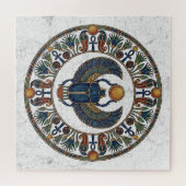 The Eternal Push: Sacred Scarab Khepri Legpuzzel (Horizontaal)