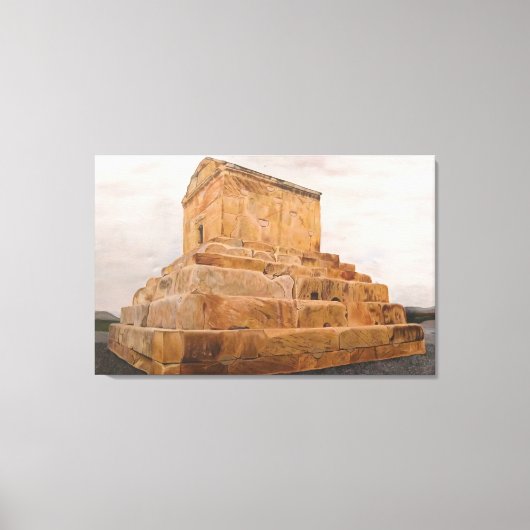 The Eternal Silence of Pasargadae Canvas Afdruk (Voorkant)