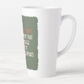 The Evergreen Promise - Pine cone design Latte Mok (Rechts)