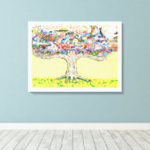 "The Everything Tree" Canvas, van Rip Rense. Canvas Afdruk (Insitu (Houten vloer))