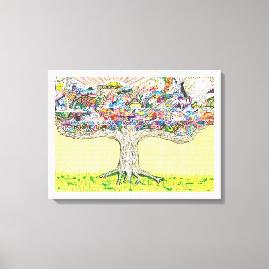 "The Everything Tree" Canvas, van Rip Rense. Canvas Afdruk (Voorkant)