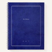 The Evidence | Indigo Leather & Silver Scholar Notitieboek (Voorkant)