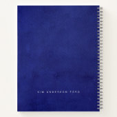 The Evidence | Indigo Leather & Silver Scholar Notitieboek (Achterkant)