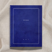 The Evidence | Indigo Leather & Silver Scholar Notitieboek