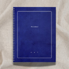 The Evidence | Indigo Leather & Silver Scholar Notitieboek