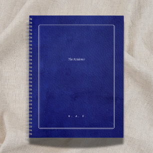 The Evidence Indigo Leer & Zilveren Geleerdenuit Notitieboek