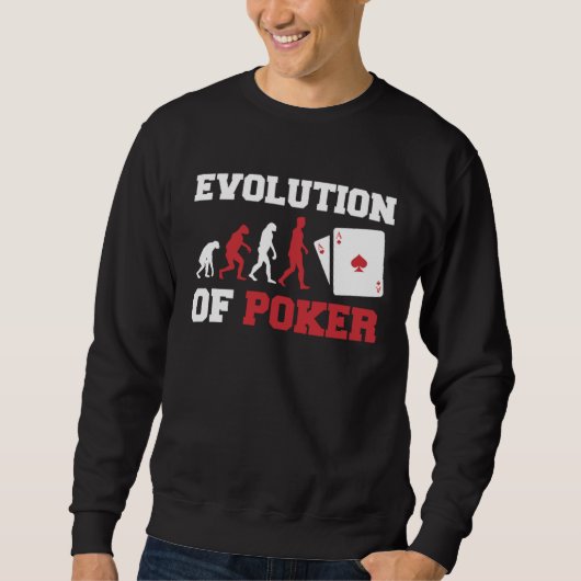 The Evolution Of Poker Pocket Aces  Poker Trui (Voorkant)