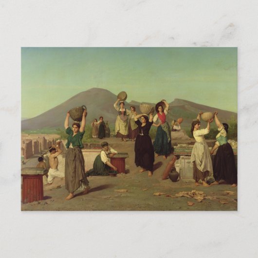 The Excavations at Pompeii, 1865 Briefkaart (Voorkant)