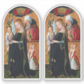 The Expectant Madonna with Saint Joseph 2-UP Sticker (Voorkant)