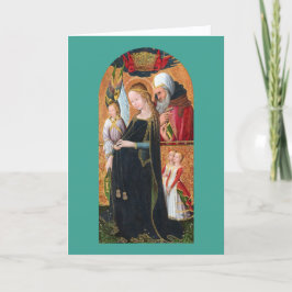The Expectant Madonna with Saint Joseph Feestdagen Kaart