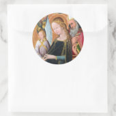 The Expectant Madonna with Saint Joseph Ronde Sticker (Tas)