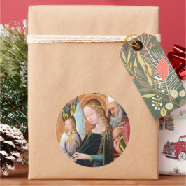 The Expectant Madonna with Saint Joseph Ronde Sticker