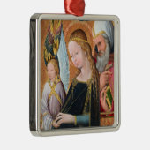 The Expectant Madonna with Saint Joseph Square Metalen Ornament (Rechts)
