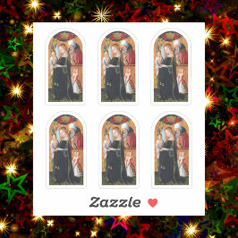 The Expectant Madonna with Saint Joseph Sticker