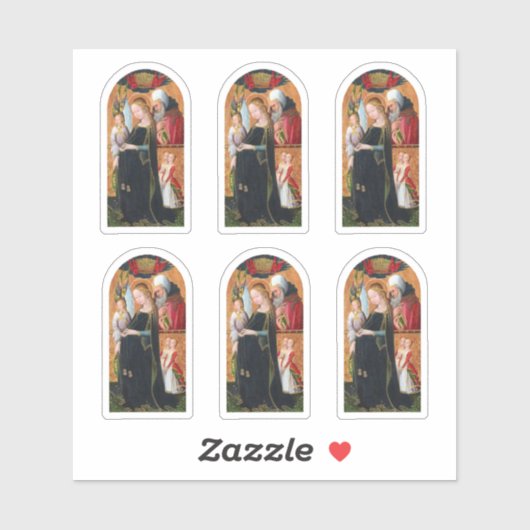 The Expectant Madonna with Saint Joseph Sticker (Vel)
