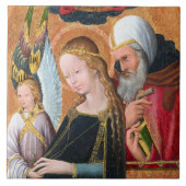 The Expectant Madonna with Saint Joseph Tegeltje (Voorkant)