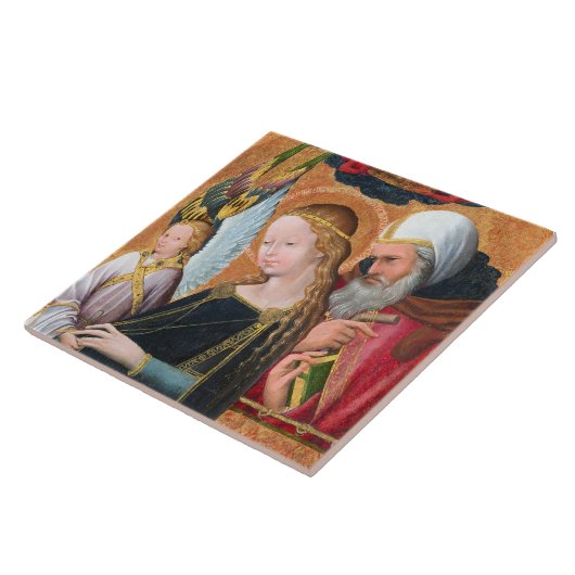 The Expectant Madonna with Saint Joseph Tegeltje (Zijkant)