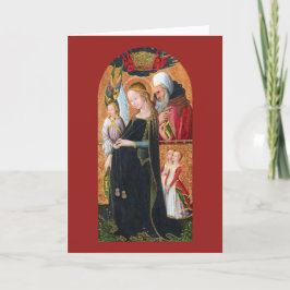 The Expectant Madonna with St. Joseph (Plain) Feestdagen Kaart